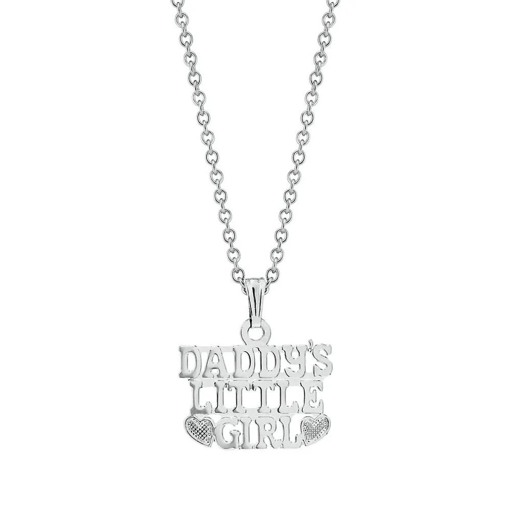 Children's "Daddy's Little Girl" Pendant in Sterling Silver – Image 1 of 1