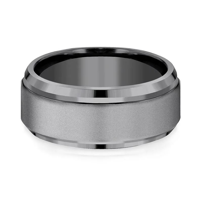 Men&#39;s Matte Band in Tantalum, 9MM – Image 1 of 3