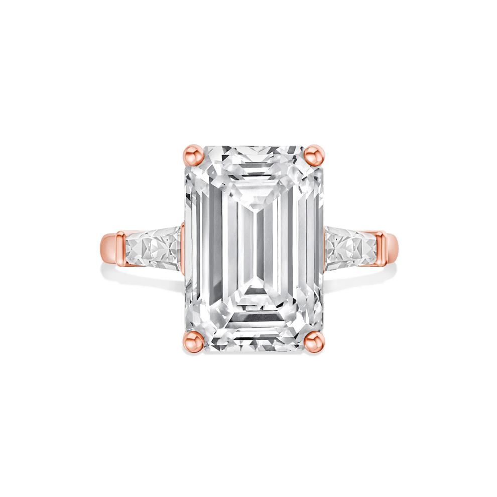 Adella Lab Grown Diamond Engagement Ring in 18K Rose Gold (7 1/2 ct. tw.) – Image 1 of 4