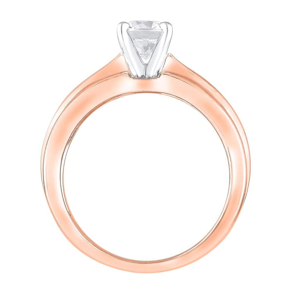 Pinched Semi-Mount Engagement Ring in 14K Gold (Setting Only) – Image 3 of 6