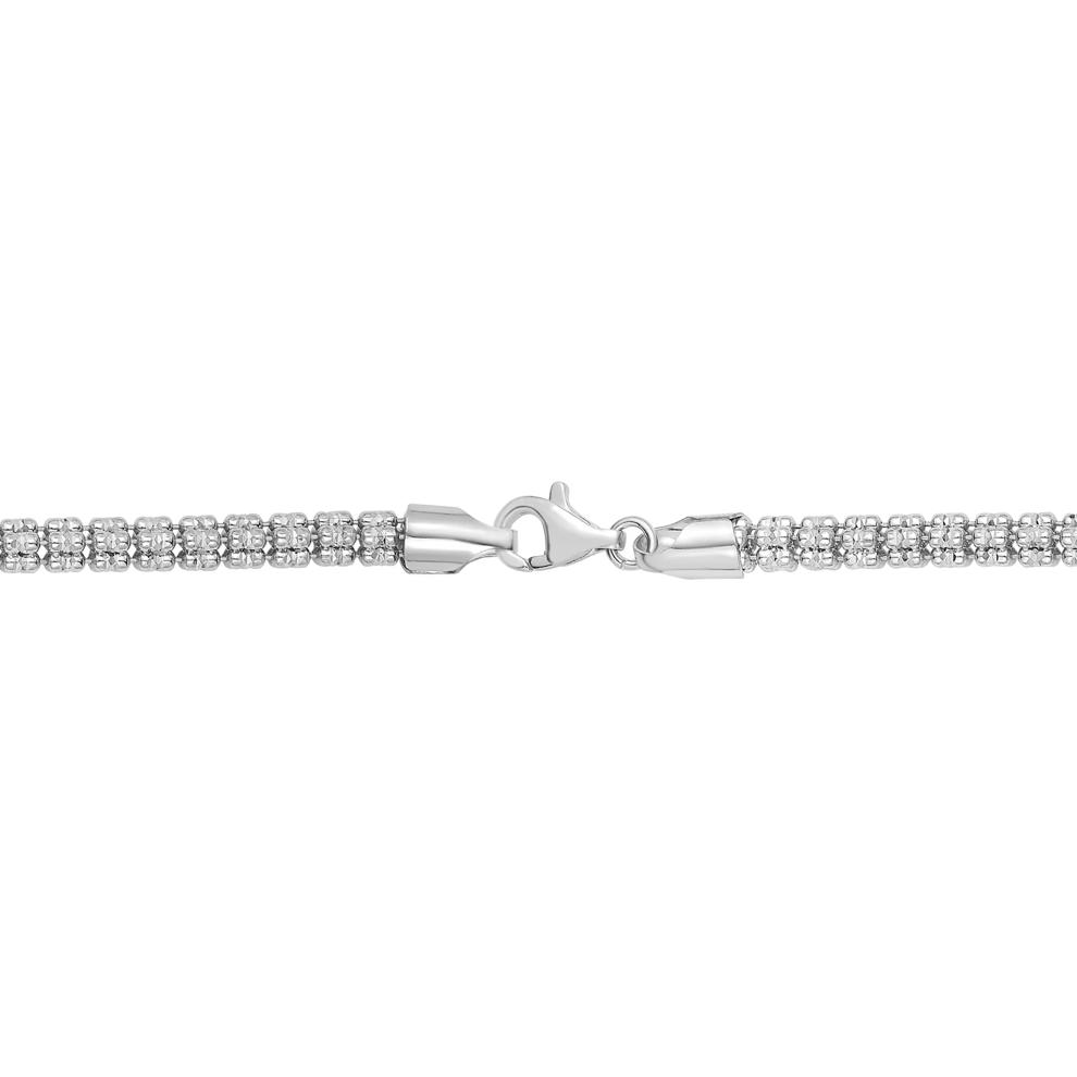 Iced Chain Bracelet in Sterling Silver, 5MM, 8.5" – Image 2 of 2