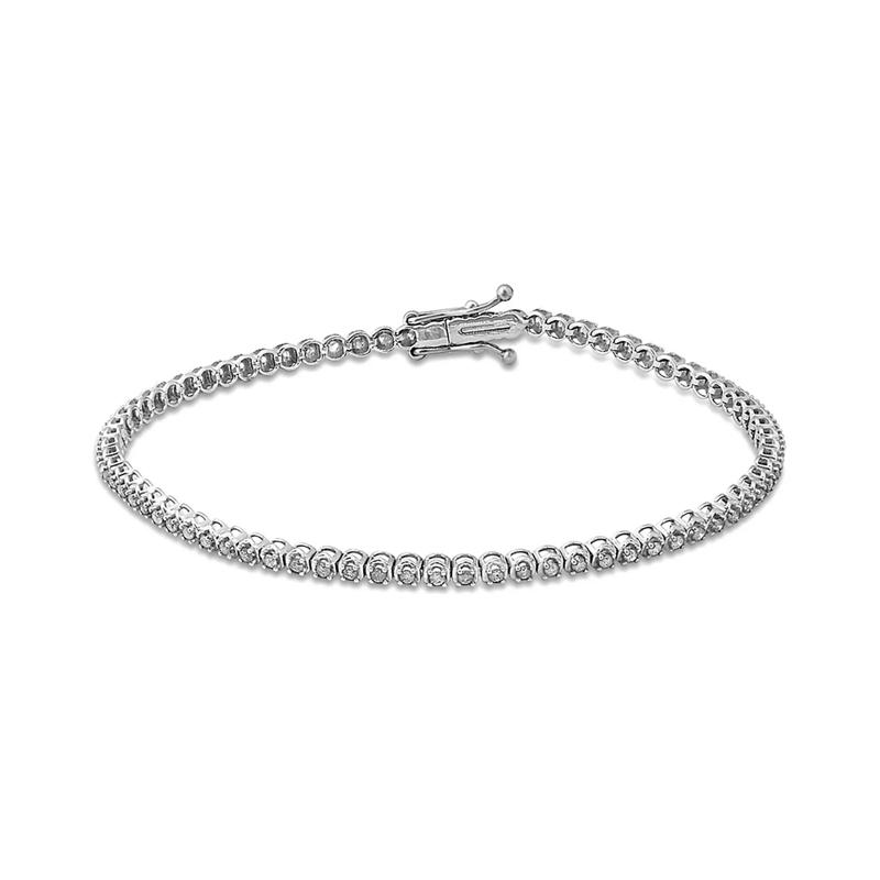 3/4 ct. tw. Diamond Tennis Bracelet in 10K White Gold – Image 1 of 1