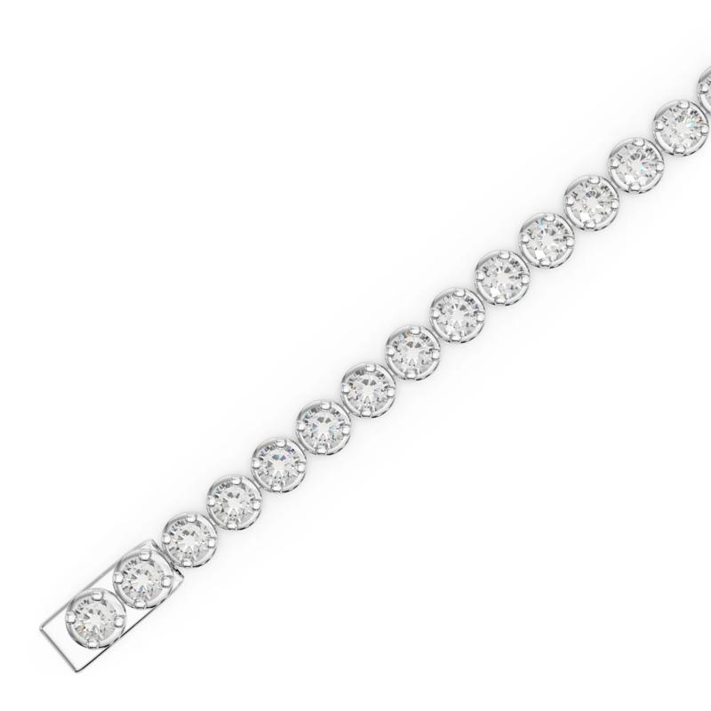Lab Grown Diamond Tennis Bracelet in 14K White Gold &#40;8 1/2 ct. tw.&#41; – Image 3 of 4