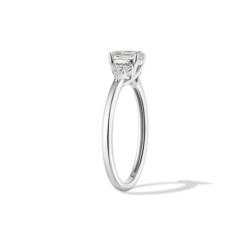 Diamond Oval Engagement Ring in 14K White Gold (5/8 ct. tw.) – Image 3 of 4