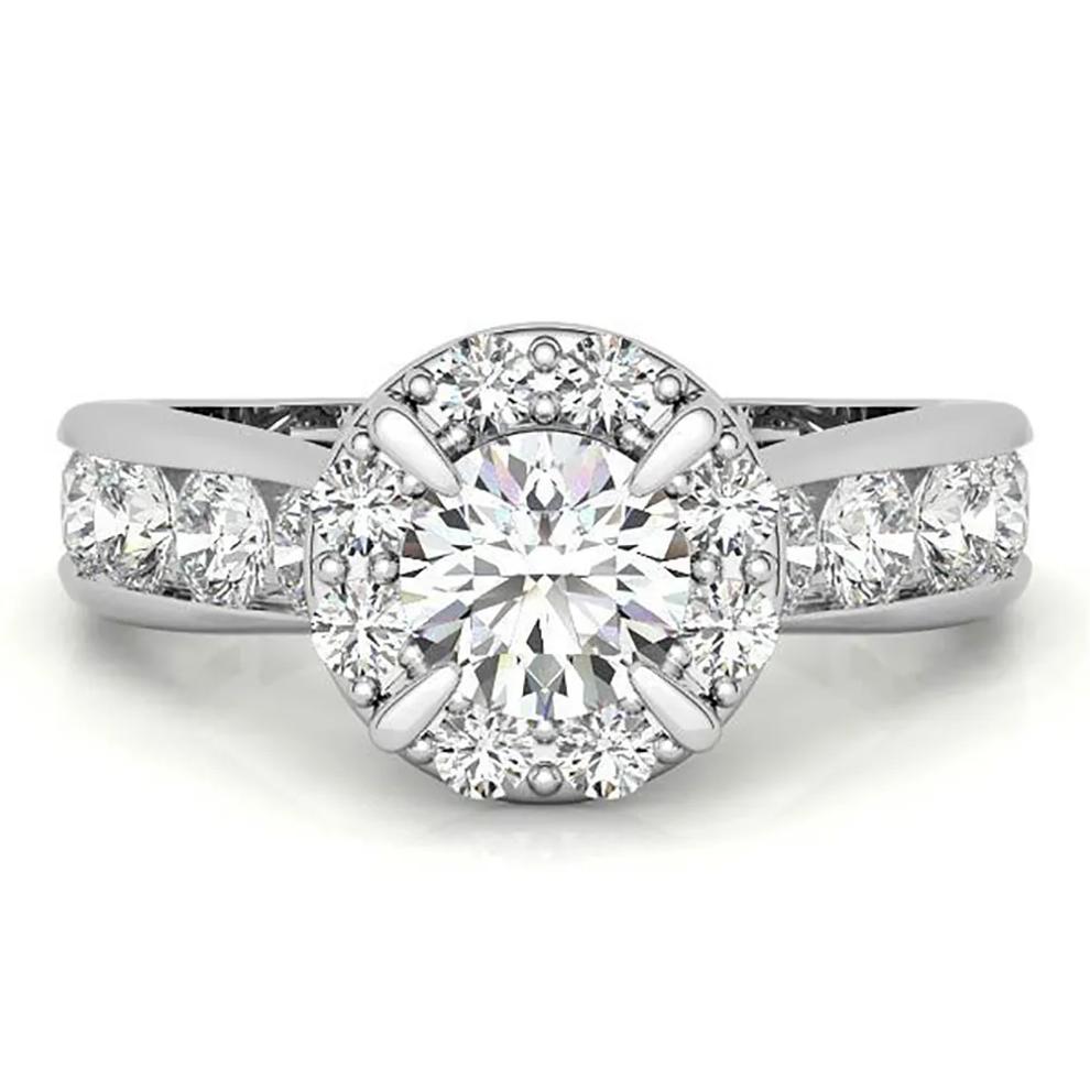 Diamond Engagement Ring in 14K White Gold (2 ct. tw.) – Image 1 of 3