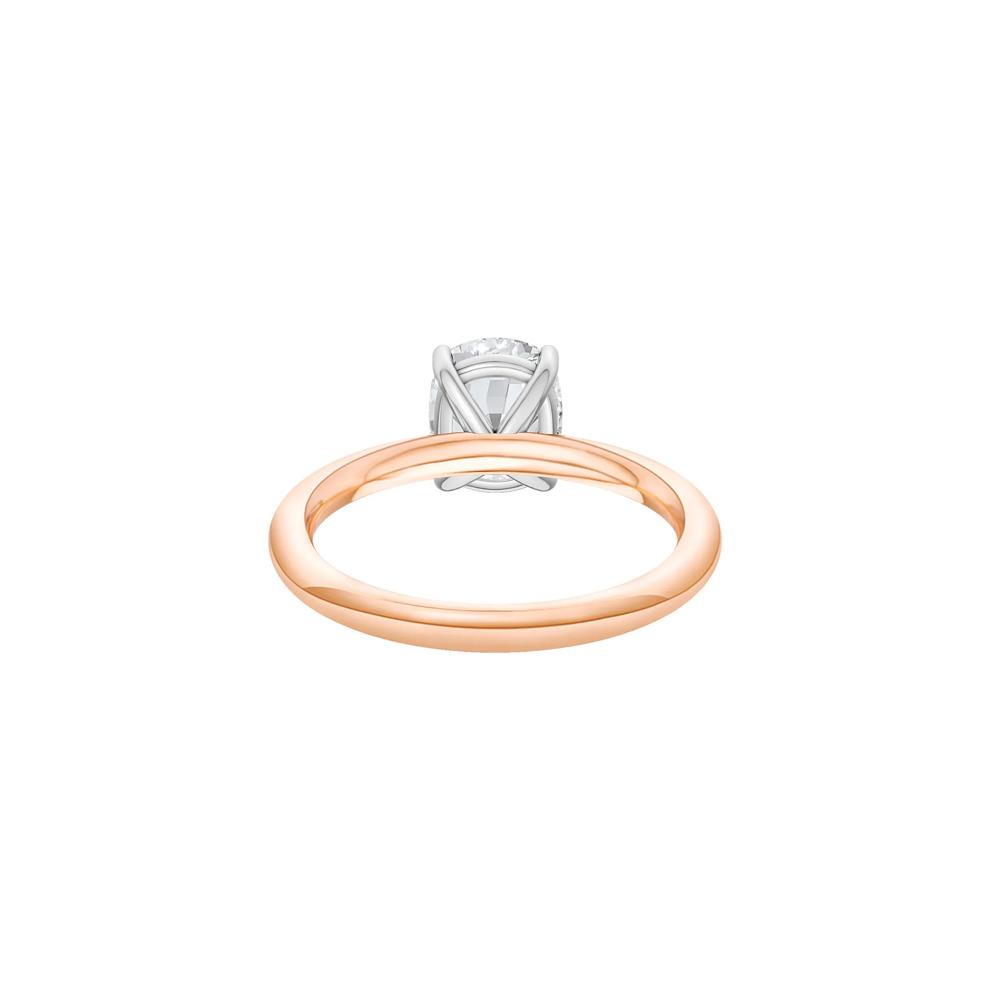 Lab Grown Diamond Elongated Cushion-Cut Engagement Ring in 14K Rose and White Gold (1 1/2 ct. tw.) – Image 4 of 4