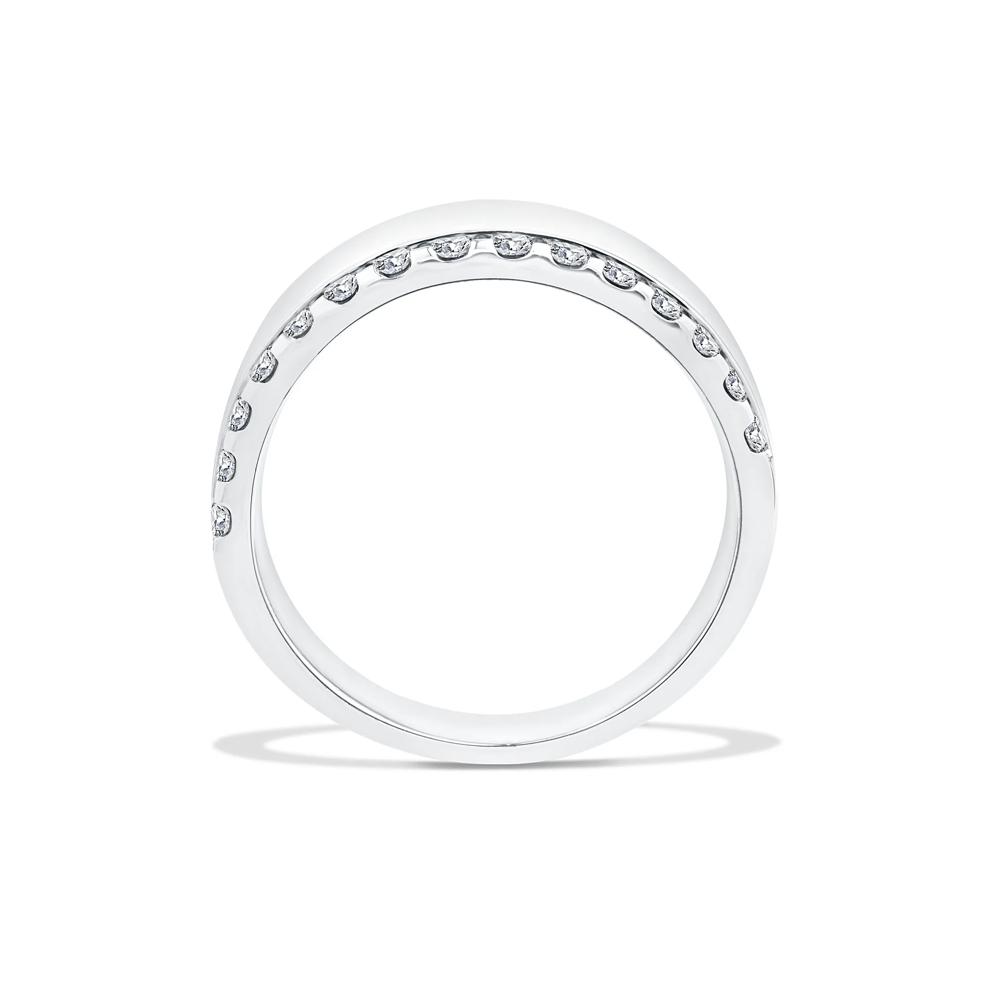 Lab Grown Diamond Single Row Bold Anniversary Band in 10K White Gold (3/8 ct. tw.) – Image 2 of 4