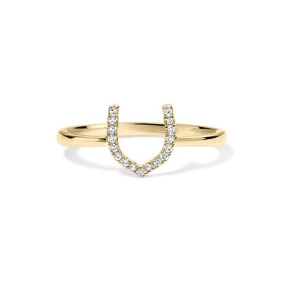 Diamond Accent Horseshoe Ring