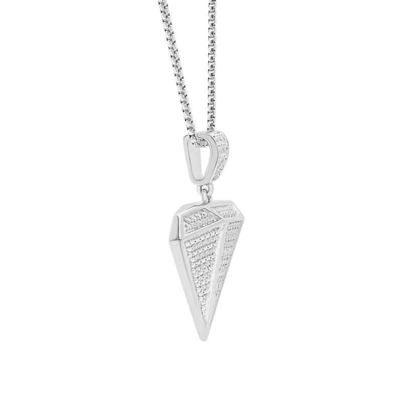 Men&#39;s Diamond Pendant in Sterling Silver &#40;1/2 ct. tw.&#41; – Image 3 of 4