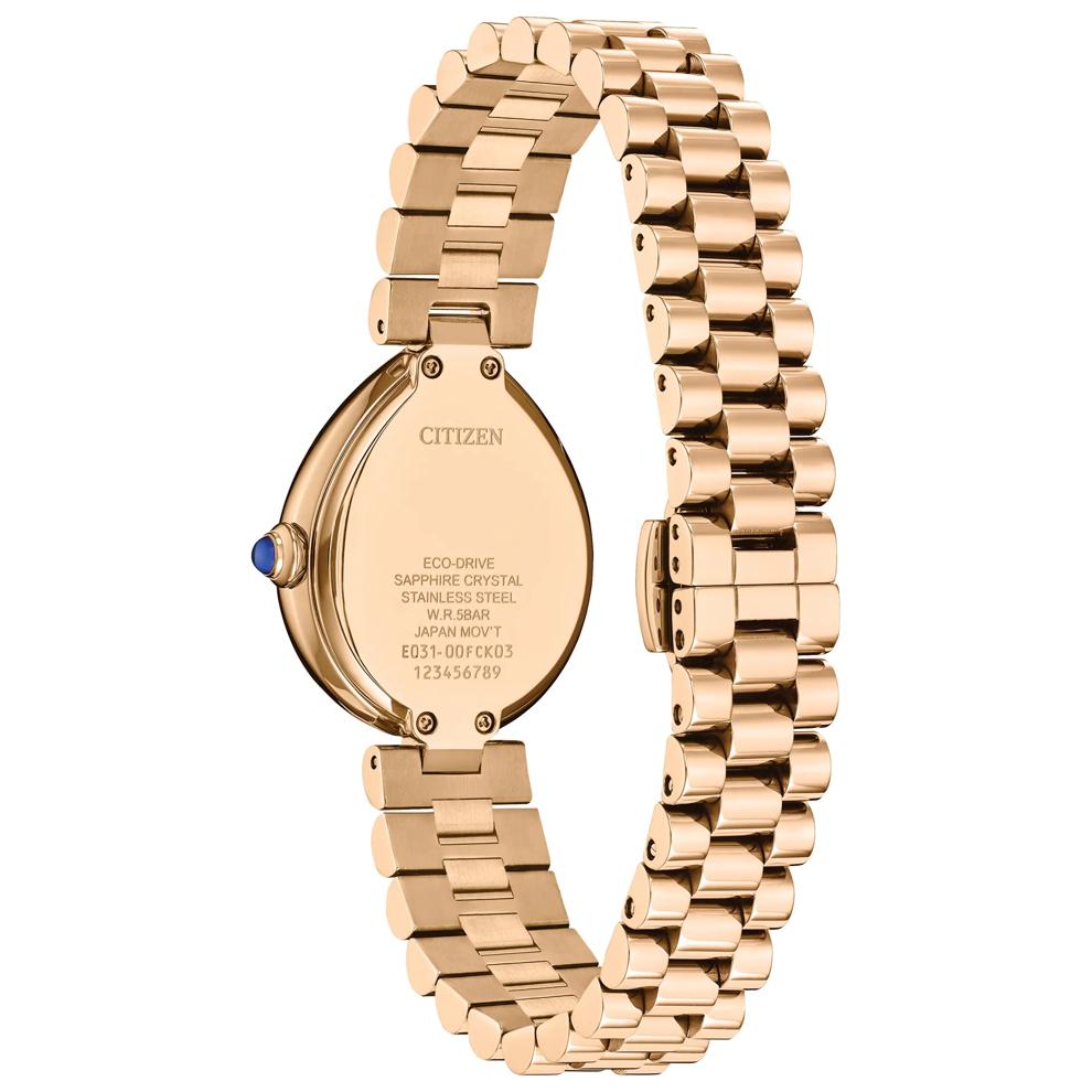 Ladies' L Rainell Watch With Green Dial in Gold-Toned Stainless Steel. – Image 3 of 4