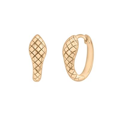 Snake Hoop Earrings in Vermeil