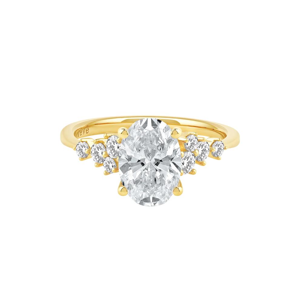 Lab Grown Diamond Oval-Shaped Engagement Ring in 14K Yellow Gold (2 1/2 ct. tw.) – Image 1 of 5