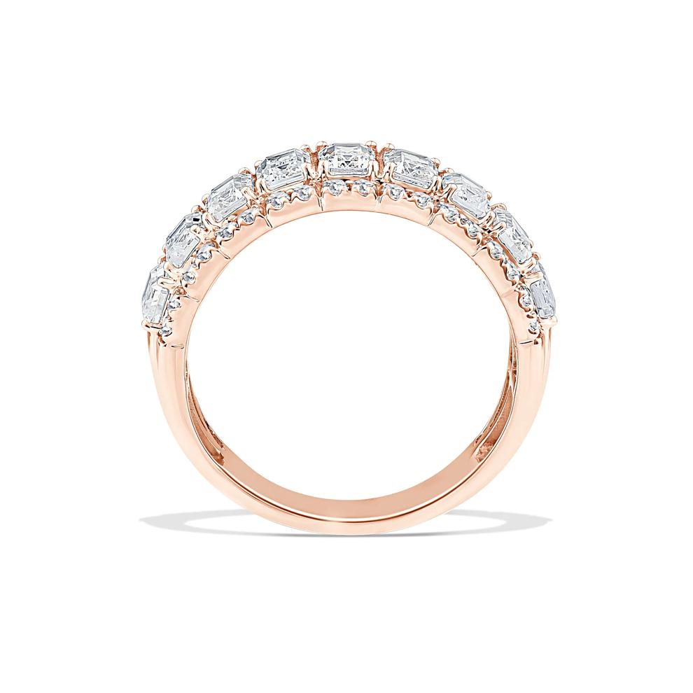 Lab Grown Diamond Emerald Center Band in 10K Gold (2 1/2 ct. tw.) – Image 2 of 4