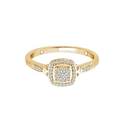 Diamond Composite Promise Ring in 10K Yellow Gold (1/7 ct. tw.)