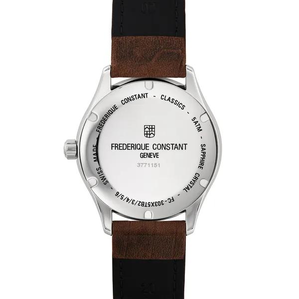 Men&#39;s Classics Index Automatic Watch With a White Dial and Brown Leather Strap – Image 3 of 3