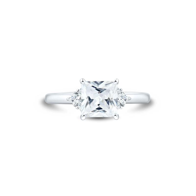 Lab Grown Diamond Princess-Cut Engagement Ring in 14K White Gold &#40;2-1/3 ct. tw.&#41; – Image 1 of 3