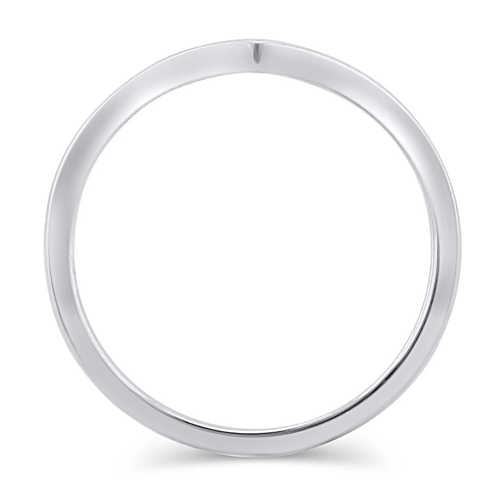 Chevron Band in 14K White Gold – Image 2 of 3