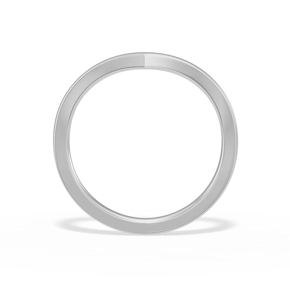 Chevron Band in 14K White Gold – Image 2 of 4