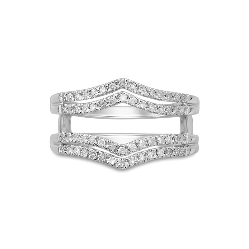 1/3 ct. tw. Diamond Ring Enhancer in 14K White Gold  – Image 1 of 3