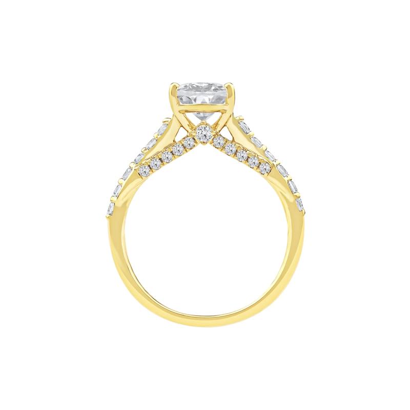 Daphne Lab Grown Diamond Engagement Ring in 18K Yellow Gold &#40;2 1/2 ct. tw.&#41; – Image 2 of 5