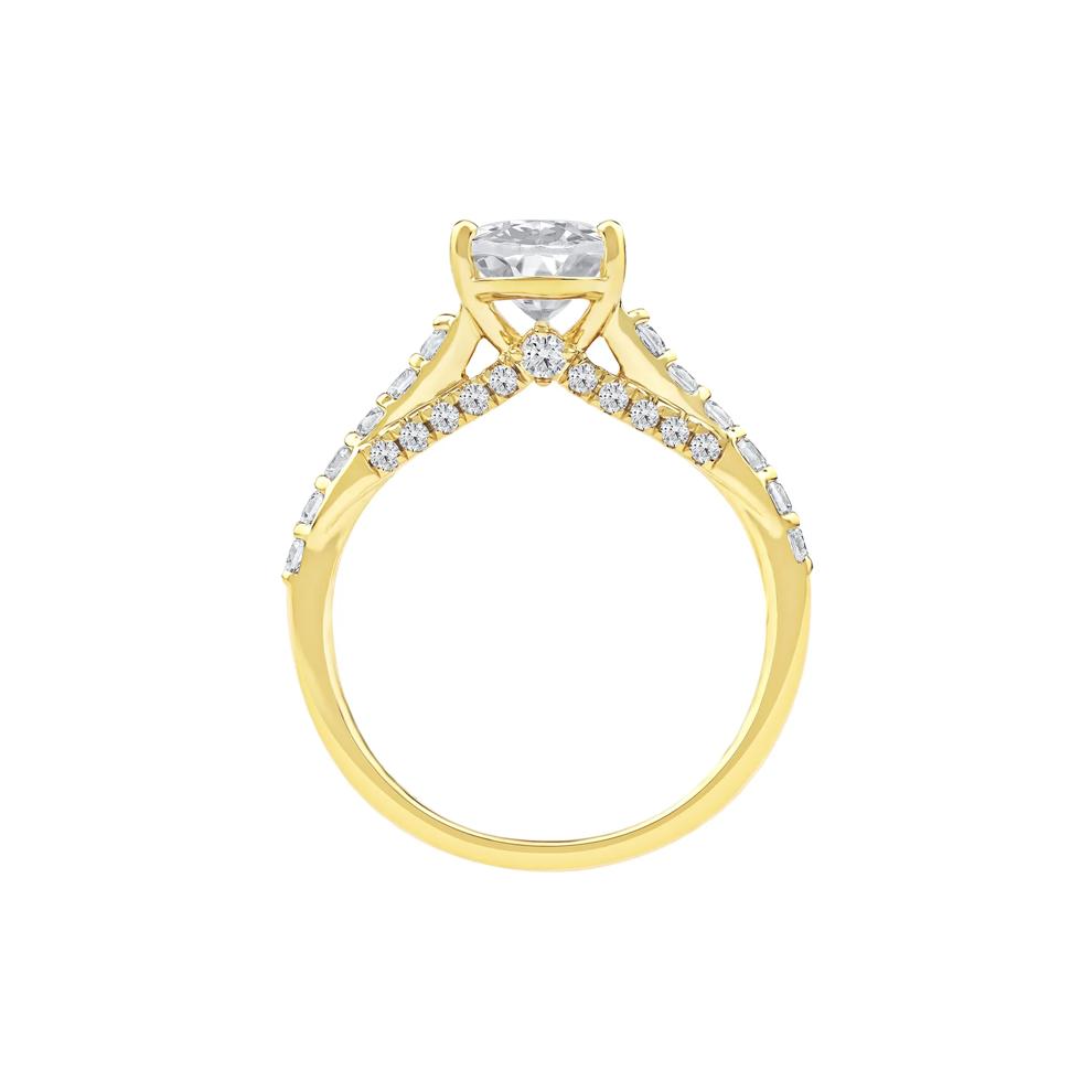 Daphne Lab Grown Diamond Engagement Ring in 18K Yellow Gold (2 1/2 ct. tw.) – Image 2 of 5