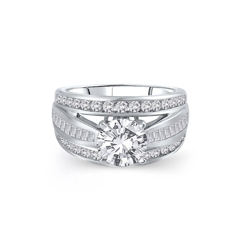 1 1/4 ct. tw. Diamond Semi-Mount Engagement Ring in 14K White Gold &#40;Setting Only&#41; – Image 1 of 6