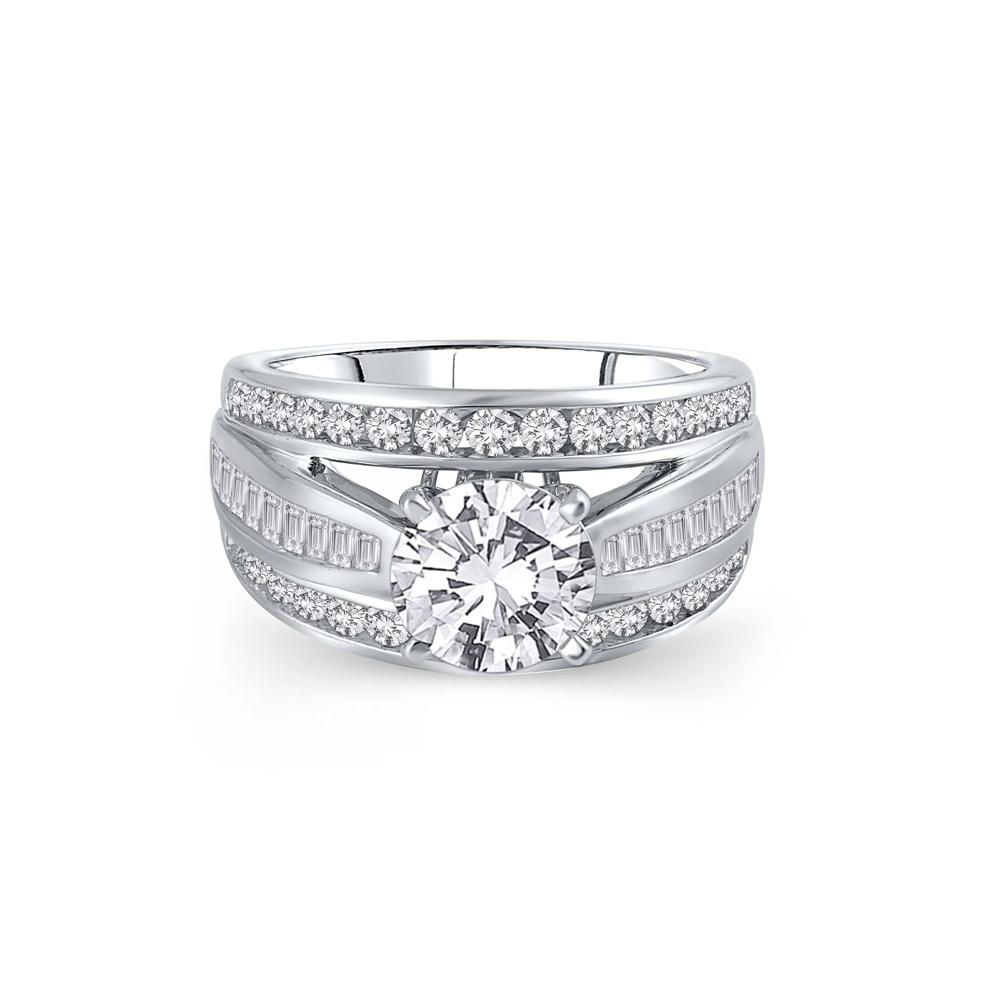 1 1/4 ct. tw. Diamond Semi-Mount Engagement Ring in 14K White Gold (Setting Only) – Image 1 of 6