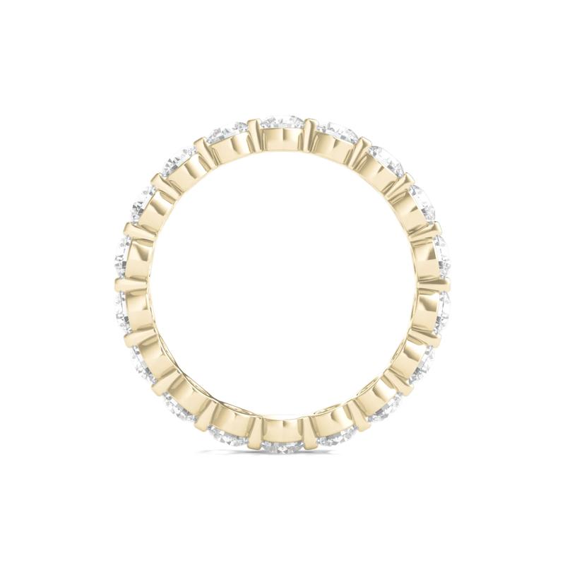 Round-Cut Diamond Shared Prong Eternity Band in 14k Yellow Gold &#40;2 ct. tw.&#41; – Image 2 of 3