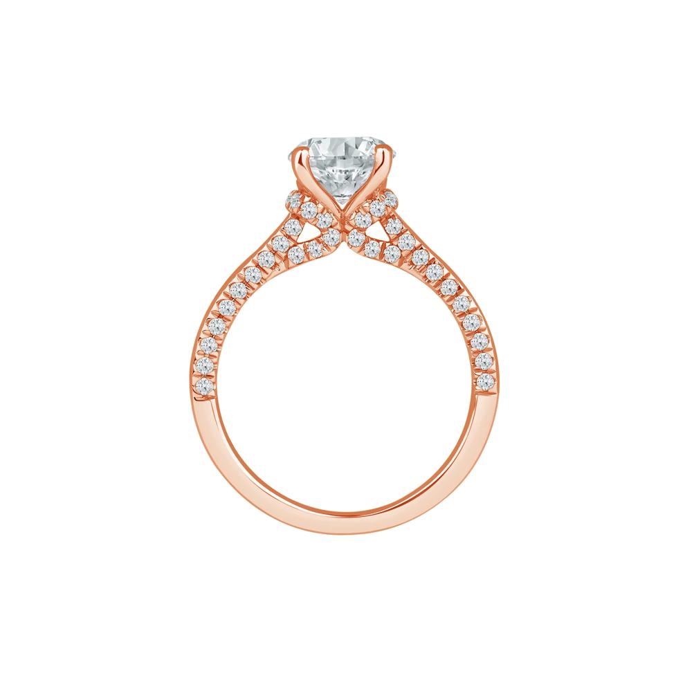 Abigail Lab Grown Diamond Engagement Ring in 14K Rose Gold (2 ct. tw.) – Image 2 of 4