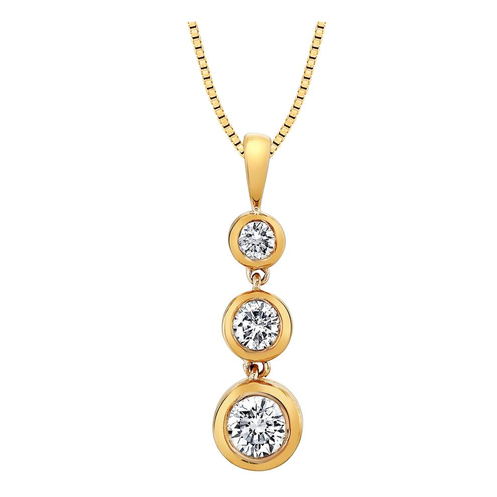 Diamond Pendant in 14K Yellow Gold (1/3 ct. tw.) – Image 1 of 3