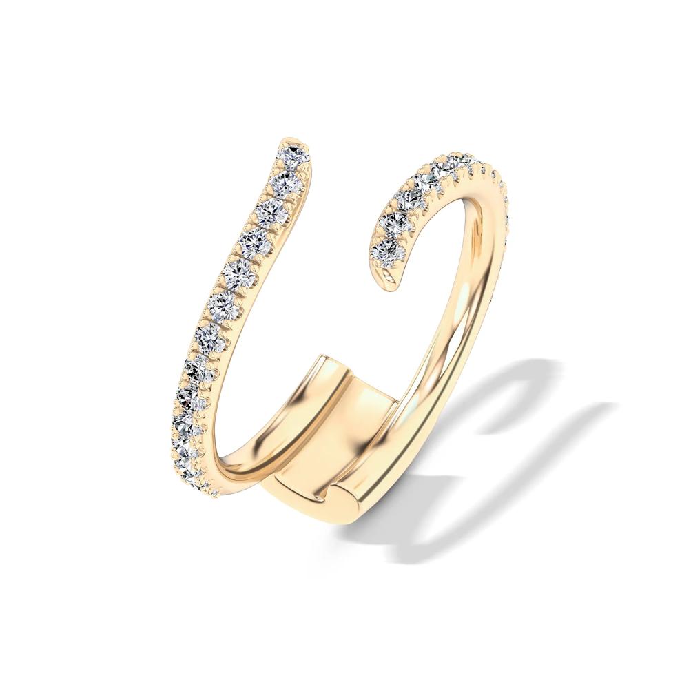 Lab Grown Diamond Bypass Insert in 14K Yellow Gold (1/2 ct. tw.) – Image 4 of 4