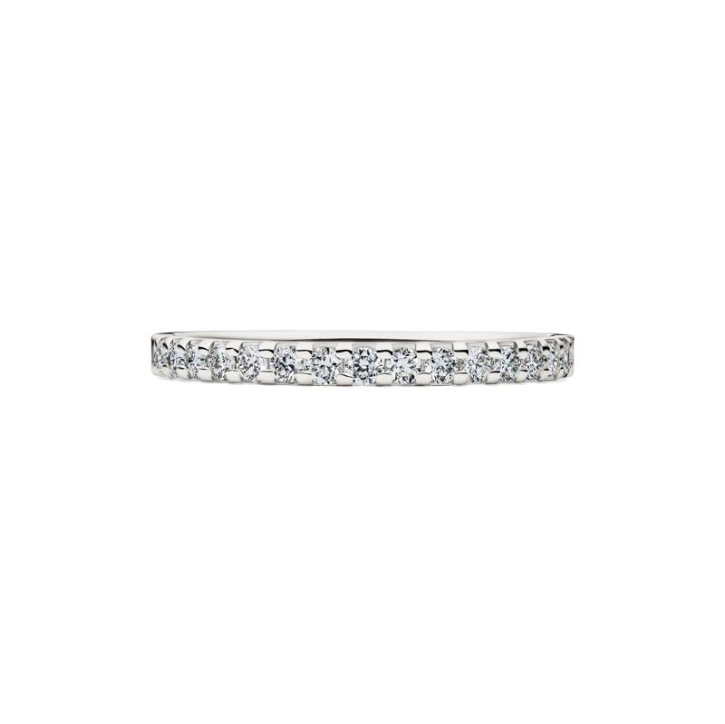 Lab Grown Diamond Wedding Band in 14K White Gold &#40;1/4 ct. tw.&#41; – Image 1 of 4