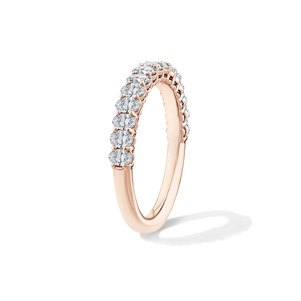 Lab Grown Diamond Oval Anniversary Band in 14K Rose Gold (1 ct. tw.) – Image 3 of 4