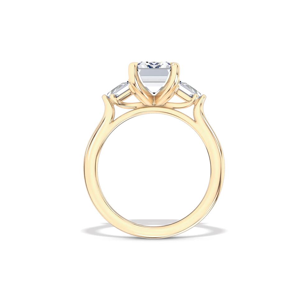 Lab Grown Diamond Emerald-Cut Engagement Ring in 14K Yellow Gold (3 1/3 ct. tw.) – Image 2 of 4