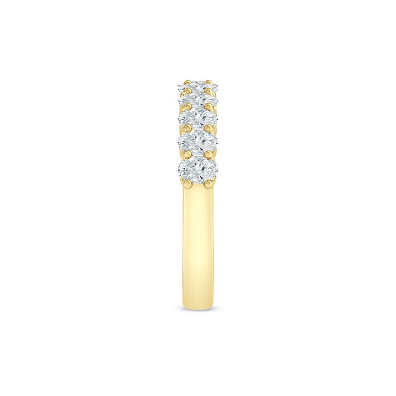 Lab Grown Diamond Oval Anniversary Band in 14K Yellow Gold &#40;1 ct. tw.&#41; – Image 3 of 3