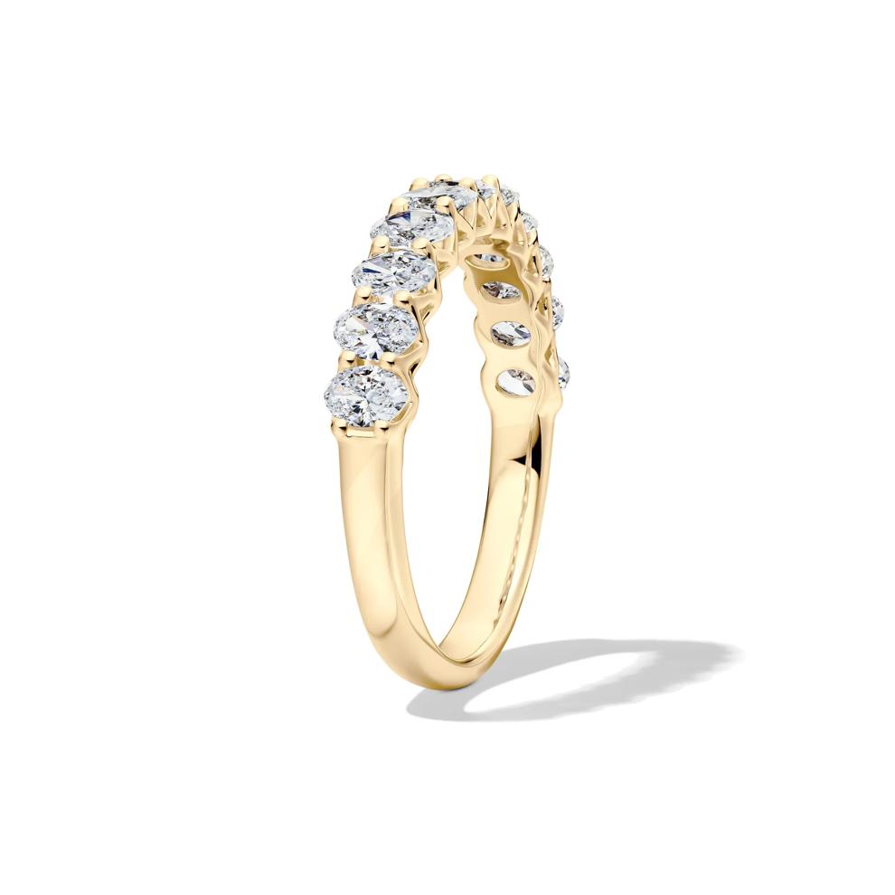 Lab Grown Diamond Oval Anniversary Band in 14K Yellow Gold (1 ct. tw.) – Image 3 of 4