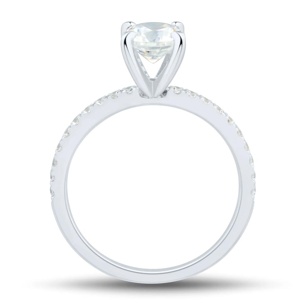 1/5 ct. tw. Diamond Semi-Mount Engagement Ring in 14k White Gold (Setting Only)  – Image 3 of 6