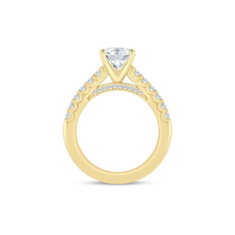 Lab Grown Diamond Semi-Mount Ring in 14K Yellow Gold &#40;1/2 ct. tw.&#41; – Image 3 of 6