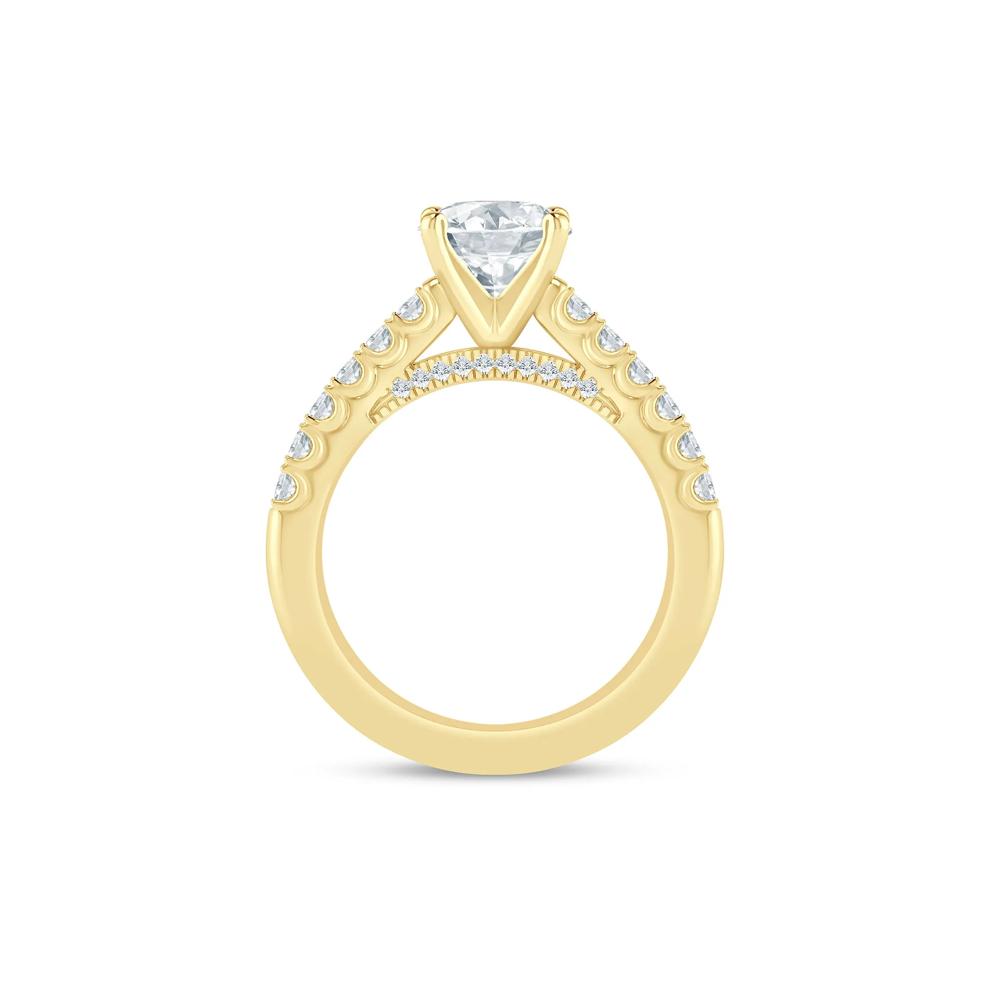 Lab Grown Diamond Semi-Mount Ring in 14K Yellow Gold (1/2 ct. tw.) – Image 3 of 6