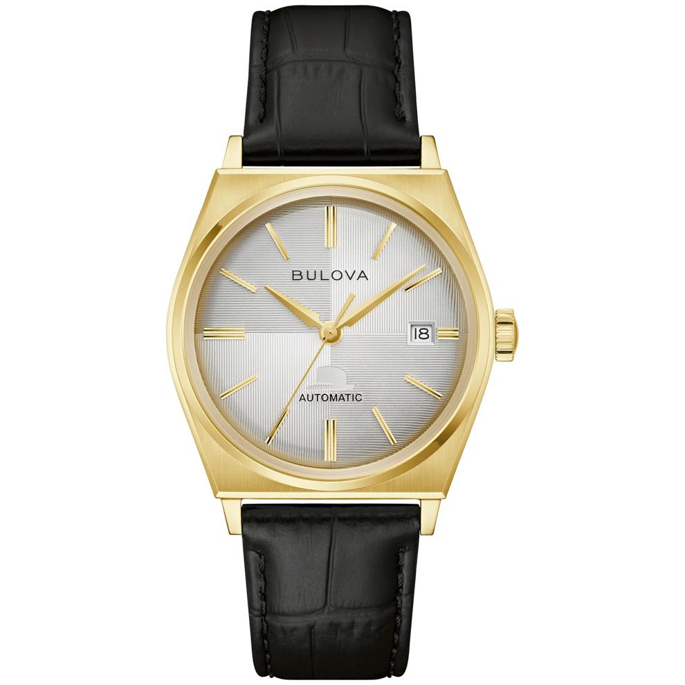Men's Frank Sinatra Watch With a Black Leather Strap – Image 1 of 3