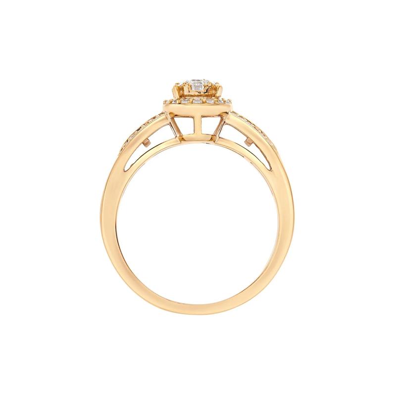 1/2 ct. tw. Diamond Ring in 10K Yellow Gold – Image 2 of 3