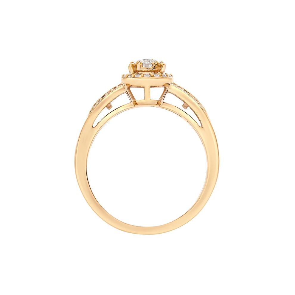 1/2 ct. tw. Diamond Ring in 10K Yellow Gold – Image 2 of 3