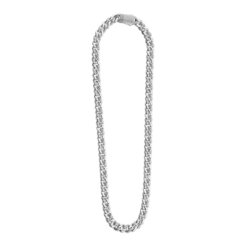 Men's Diamond Necklace in Sterling Silver (1/2 ct. tw.) – Image 3 of 4