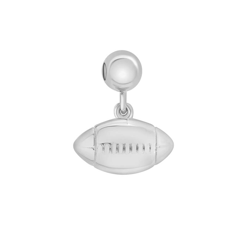Football Bead Charm in Sterling Silver – Image 1 of 3