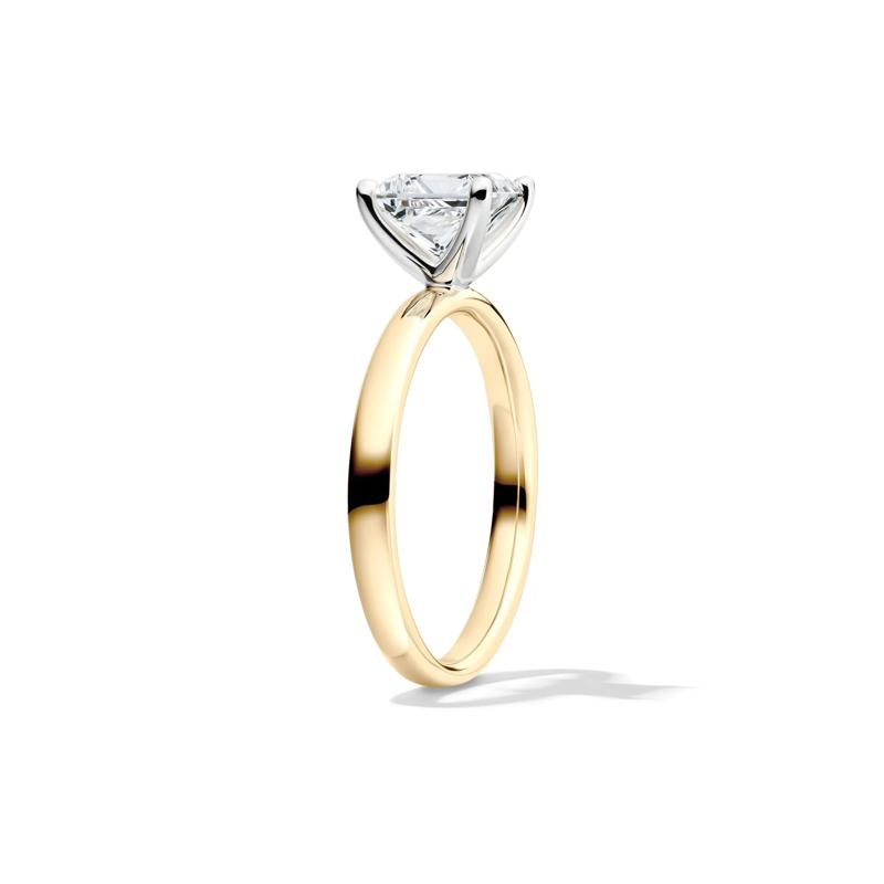 Diamond Princess Cut Solitaire Engagement Ring in 14K Yellow Gold (1 1/2 ct.) – Image 3 of 5