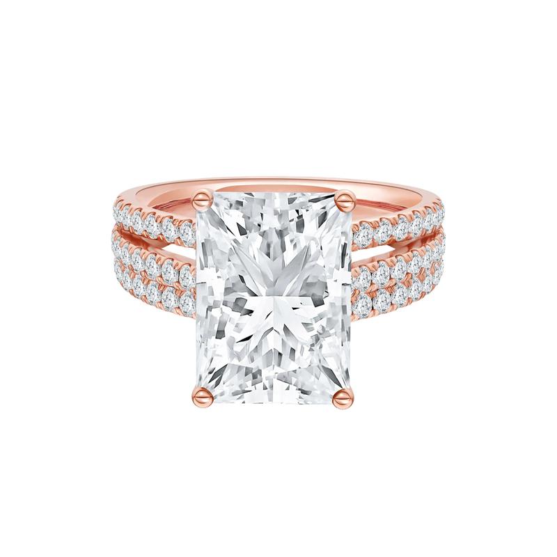 Lab Grown Diamond Engagement Ring in 14K Rose Gold (5 1/2 ct. tw.) – Image 1 of 1