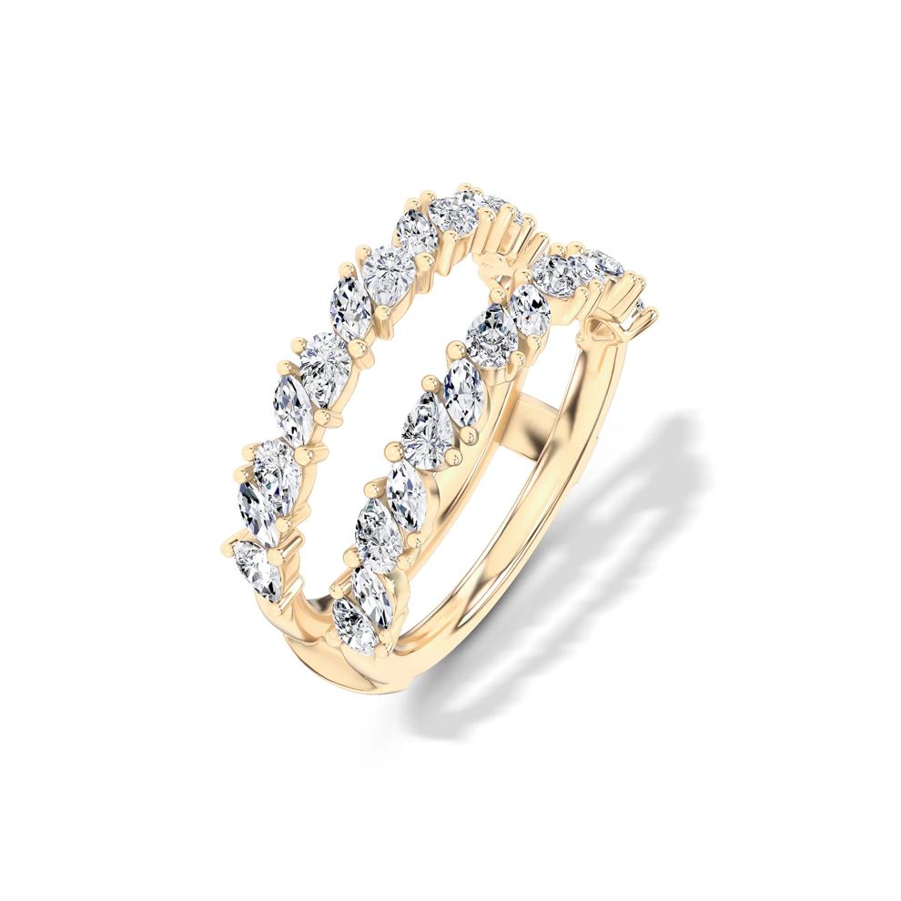 Lab Grown Diamond Mixed Shape Straight Insert in 14K Yellow Gold (7/8 ct. tw.) – Image 4 of 4