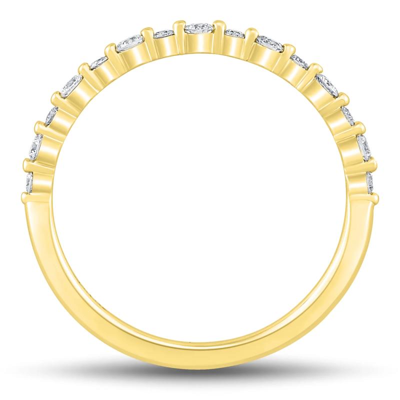 Diamond Shared-Prong Band in 10K Yellow Gold &#40;1/4 ct. tw.&#41; – Image 2 of 3
