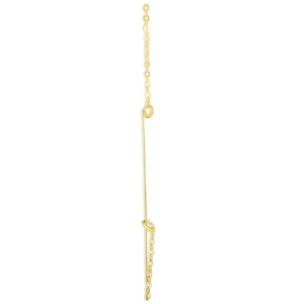 "F" Initial Necklace in 14K Yellow Gold – Image 2 of 3
