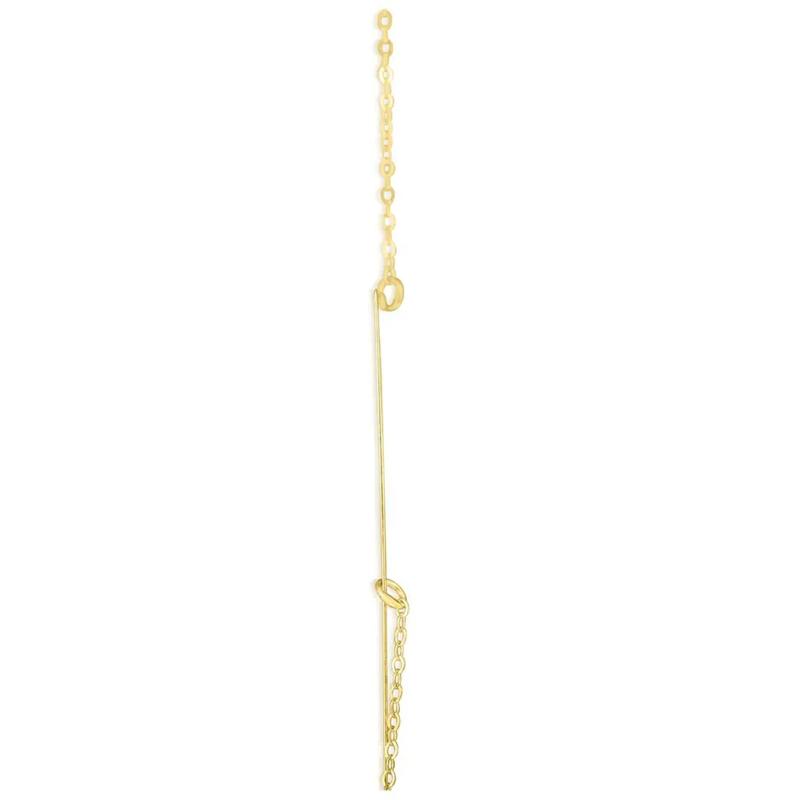 "F" Initial Necklace in 14K Yellow Gold – Image 2 of 3